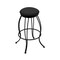 Holland Bar Stool Co 30" Swivel Bar Stool, Black Wrinkle, Graph Coal Seat 300030BW018 - alternate 1